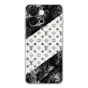 Чехол Стиль Louis Vuitton на OnePlus 13T (LV на белом)