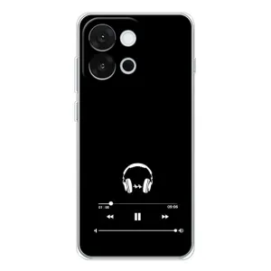 Чехол с картинками на черном фоне для OnePlus 13T (Плеер)