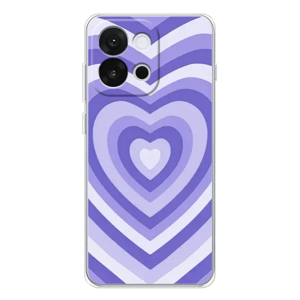 Чехол с рисунком «Сердце фиолет» для OnePlus 13T Чехол с рисунком «Сердце фиолет» для OnePlus 13T