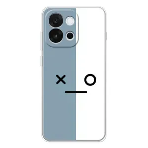 Силиконовые Чехлы (смешные стикеры) для OnePlus 13T (Серо-белый)