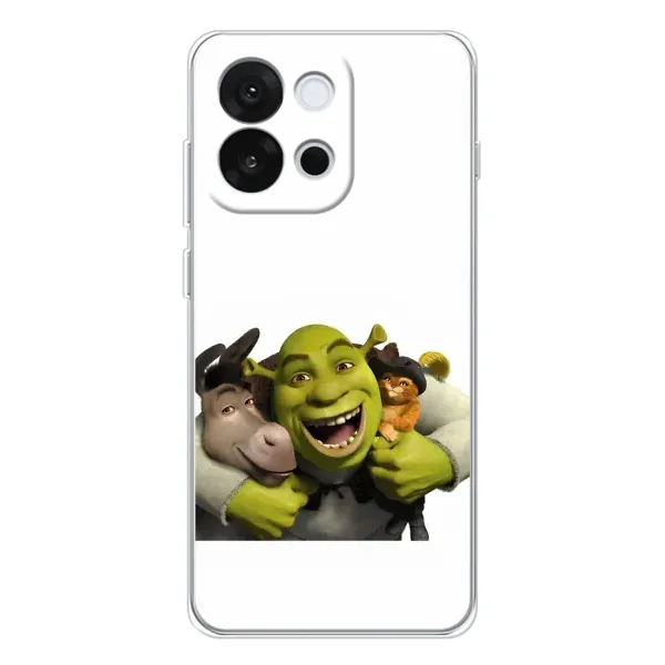 Чехол с рисунком «Шрек осел и кот» для OnePlus 13T