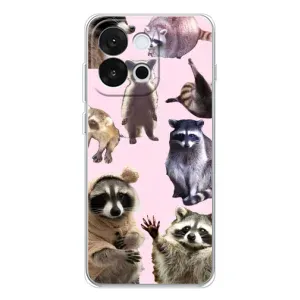 Силиконовый Чехол с Енотами на OnePlus 13T (Смешные Еноты)