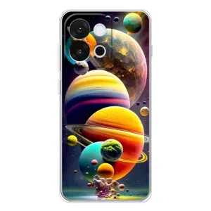 Чехол (ТПУ) с планетами на OnePlus 13T (Солнечна система)