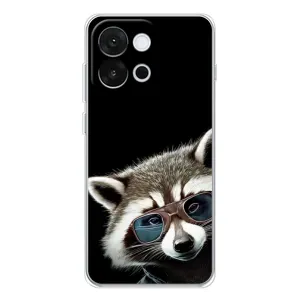 Силиконовый Чехол с Енотами на OnePlus 13T (Стильный Енот)