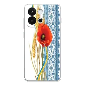 Силіконовый Чохол на OnePlus 13T з картинкой Вишиванки (Вишиванка з квіткою)