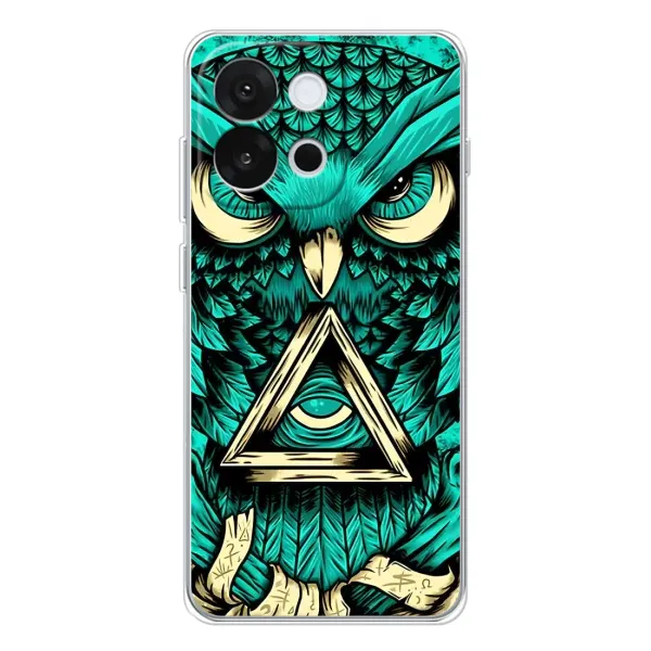 Чехол с рисунком «Зеленая сова» для OnePlus 13T Чехол с рисунком «Зеленая сова» для OnePlus 13T