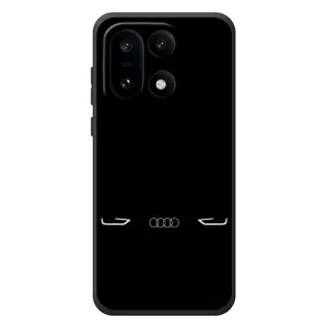 Силиконовый бампер с картинкой машины на OnePlus 15 (Силует Audi)