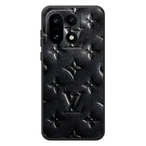 Текстурный Чехол Louis Vuitton для О{ад }\и 15 (Черный ЛВ)