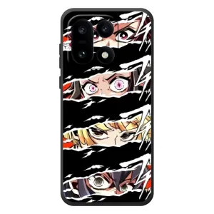 Силіконові чохлі з очіма Anime для Читати смартфон 15 aults Андроїд (Очі на чорному)