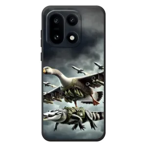 Чехол с мемами тралалело тралала для OnePlus 15 (Гусини и крокодило)
