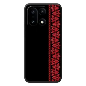 Силиконовый Чехол на OnePlus 15 (Красная Вышиванка)