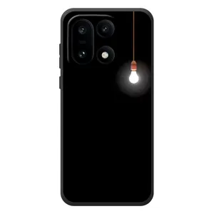 Чехол с картинками на черном фоне для OnePlus 15 (Лампочка)