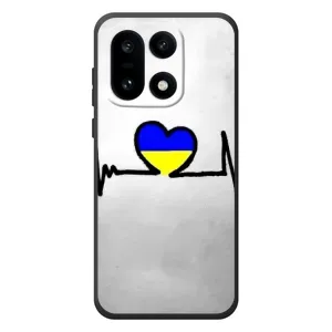 Силиконовый Чехол на OnePlus 15 (Я-Украина) (Украинская кардиограмма)