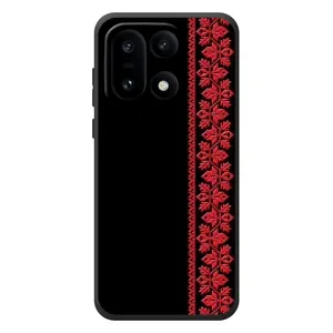 Силиконовый Чехол на OnePlus 15 с картинкой Вышиванки (Вышиванка на черном)