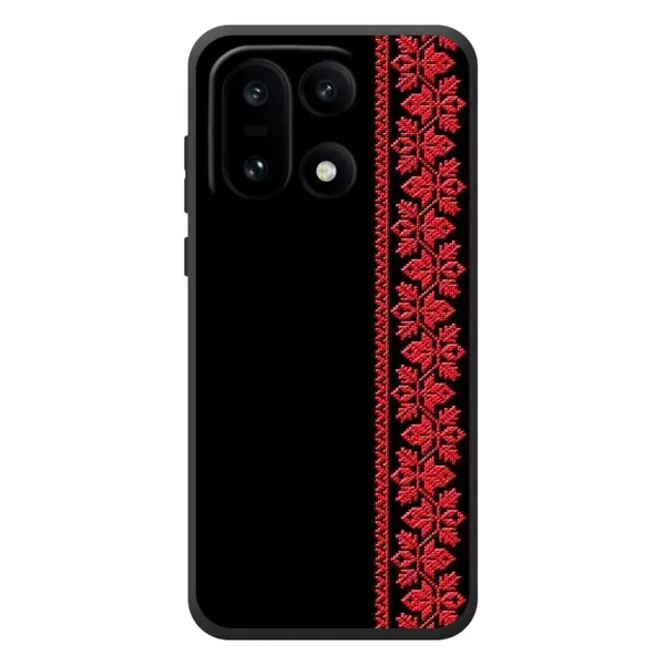 Чехол с рисунком «Вышиванка на черном» для OnePlus 15 Чехол с рисунком «Вышиванка на черном» для OnePlus 15