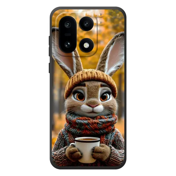 Чехол с рисунком «Зайчик с кофе» для OnePlus 15 Чехол с рисунком «Зайчик с кофе» для OnePlus 15