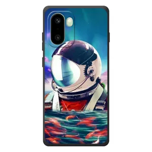 Силиконовый Чехол с принтом "Космонавты" на OnePlus 15R (Космонавт в воде)