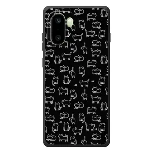 Чехол на тематику: Коты для OnePlus 15R (Котики на черном)