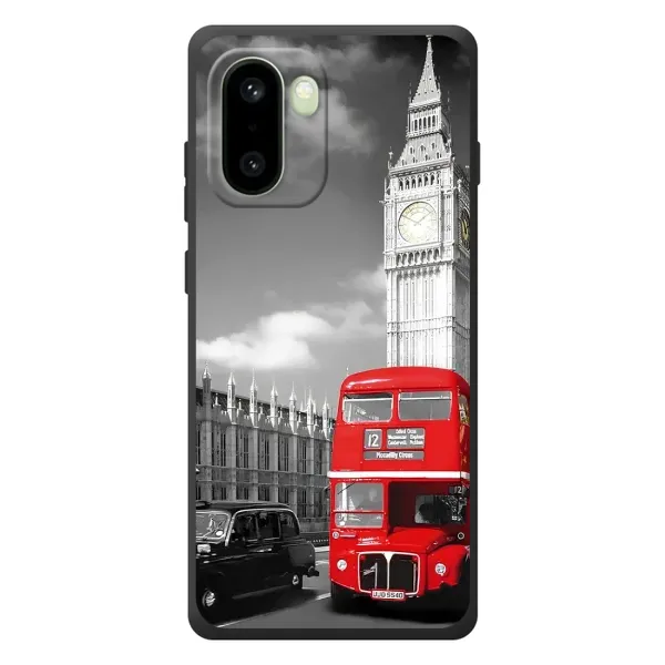 Чехол с рисунком «Красный автобус» для OnePlus 15R Чехол с рисунком «Красный автобус» для OnePlus 15R