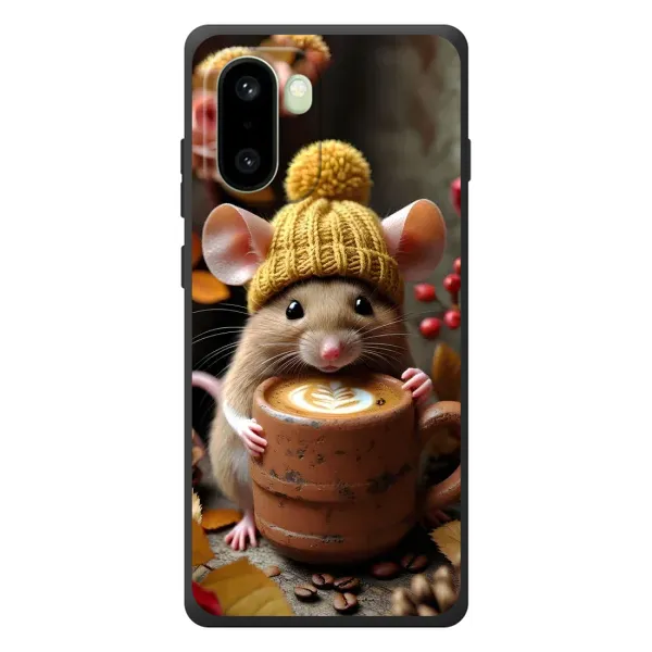 Чехол с рисунком «Мышка с кофе» для OnePlus 15R Чехол с рисунком «Мышка с кофе» для OnePlus 15R
