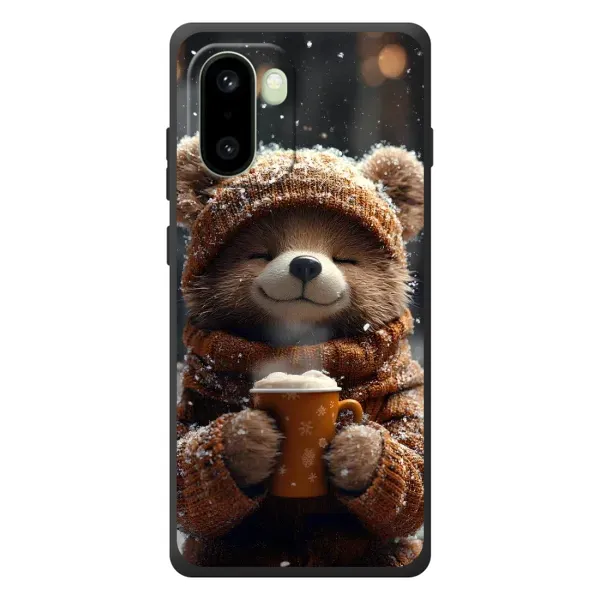 Чехол с рисунком «Медвежонок с кофе» для OnePlus 15R Чехол с рисунком «Медвежонок с кофе» для OnePlus 15R