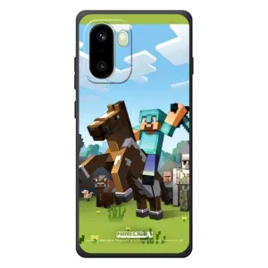 Чехлы для OnePlus 15R (Персонажи Майн Крафт) (На коне)