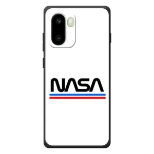 Силиконовый бампер с принтом "Наса" на OnePlus 15R (NASA на белом фоне)