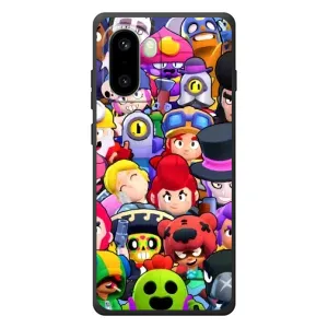 Силиконовый Чехол на OnePlus 15R с картинкой Brawl Stars (Персонажи)