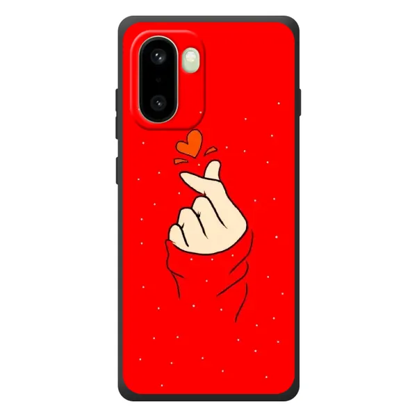 Чехол с рисунком «Сердце на красном» для OnePlus 15R Чехол с рисунком «Сердце на красном» для OnePlus 15R