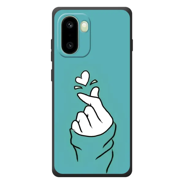 Чехол с рисунком «Сердечко на бирюзовом» для OnePlus 15R Чехол с рисунком «Сердечко на бирюзовом» для OnePlus 15R