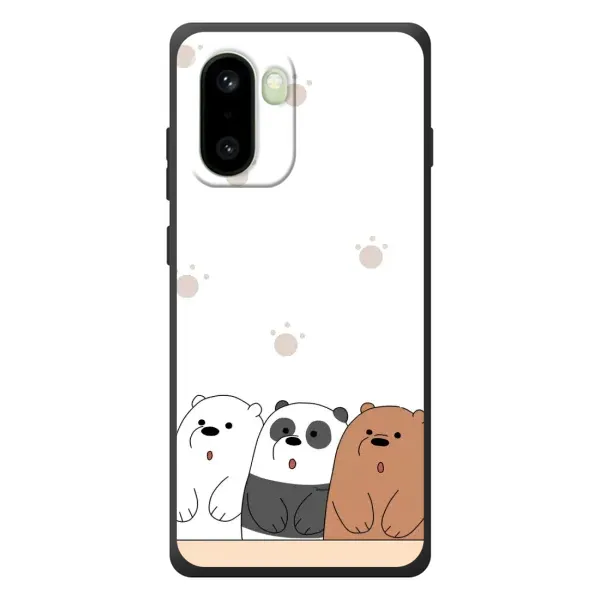 Чехол с рисунком «Удивленные медвеженки» для OnePlus 15R Чехол с рисунком «Удивленные медвеженки» для OnePlus 15R