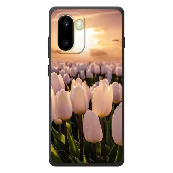 Чехол с рисунком «Закат с цветами» для OnePlus 15R