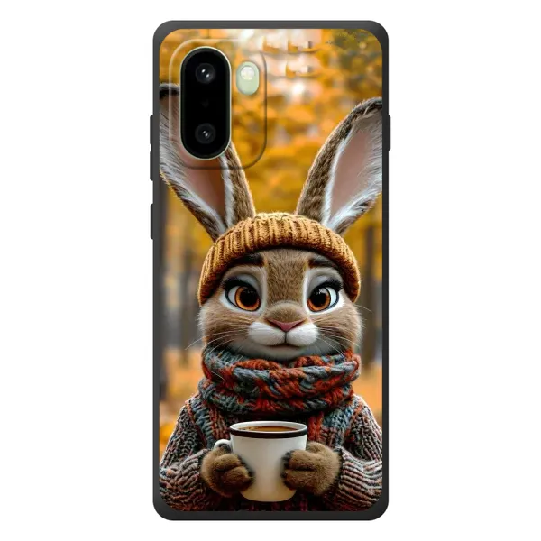 Чехол с рисунком «Зайчик с кофе» для OnePlus 15R Чехол с рисунком «Зайчик с кофе» для OnePlus 15R