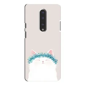 Чехол на тематику: Коты для OnePlus 7 Pro (Белый котик)