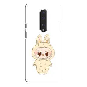 Чехол с принтом Лабубу для OnePlus 7 Pro (Бежевый Лабубу)