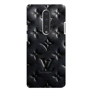 Текстурный Чехол Louis Vuitton для ВанПлас 7 Про (Черный ЛВ)