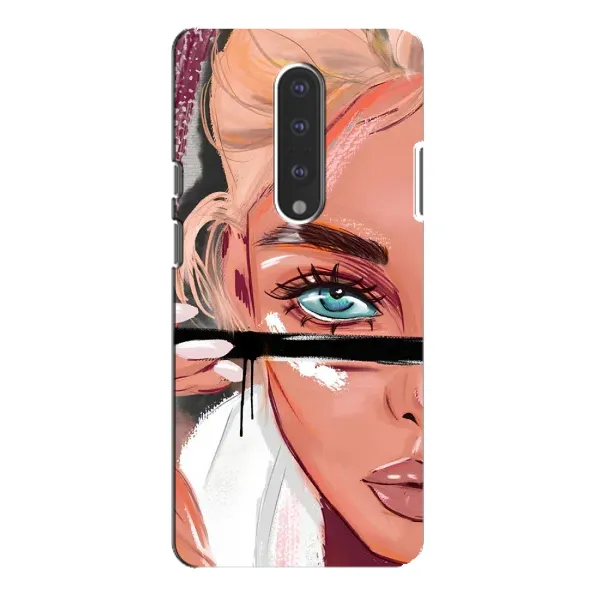 Чехол с рисунком «Девушка и ресницы» для OnePlus 7 Pro