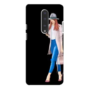 Чехол с рисунком «Девушка со смартфоном» для OnePlus 7 Pro