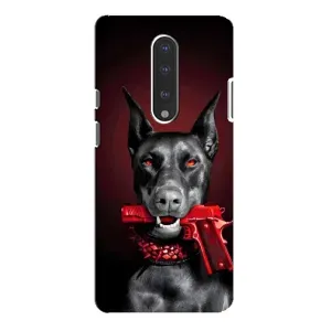 Чехол ДОБЕРМАН для OnePlus 7 Pro (Доберман злой)