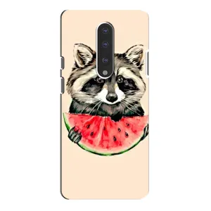 Силиконовый Чехол с Енотами на OnePlus 7 Pro (Енот)