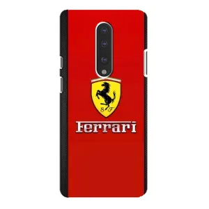 Силіконовий бампер з картинкою машини на OnePlus 7 Pro (Ferrari Logo)