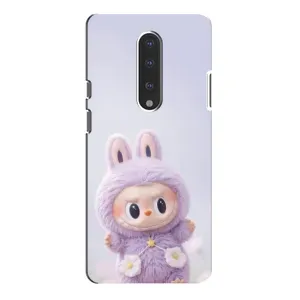 Чехол с принтом Лабубу для OnePlus 7 Pro (Фиолетовый Лабубу)