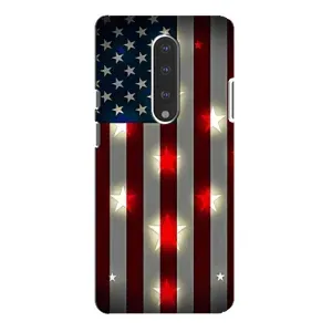 Чехол Флаг USA для OnePlus 7 Pro (Флаг США 2)