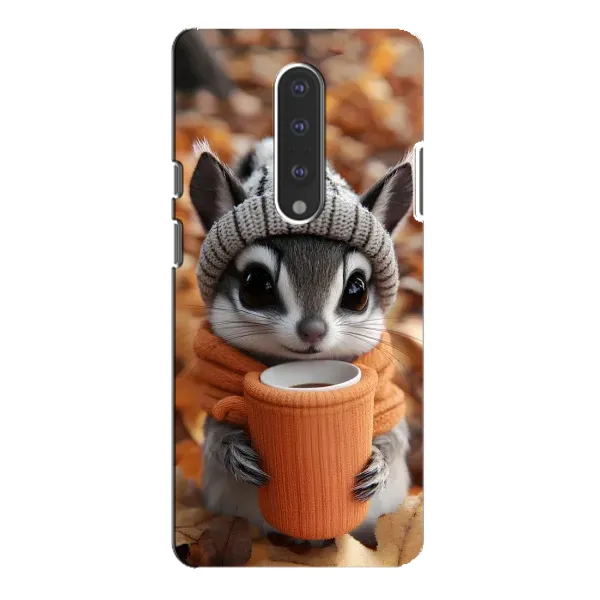 Чехол с рисунком «Грызунчик с кофе» для OnePlus 7 Pro