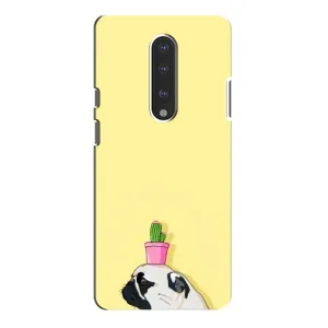 Бампер для OnePlus 7 Pro с картинкой "Песики" (Кактус на голове)