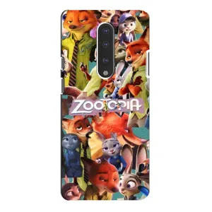 Силіконовий чохол з принтом Зоотрополіс для OnePlus 7 Pro (Колаж героїв)