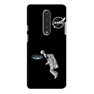Силиконовый бампер с принтом "Наса" на OnePlus 7 Pro (Космонавт баскетболист)