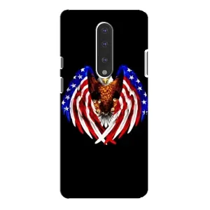 Чехол Флаг USA для OnePlus 7 Pro (Крылья США)
