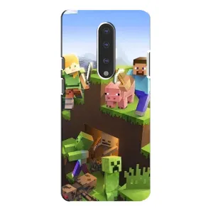 Чохли для OnePlus 7 Pro (Персонажі МайнКрафт) (Майн-крафт)