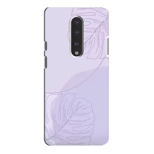 Чохол квітковий дизайн для OnePlus 7 Pro (Монстера фіолетова)